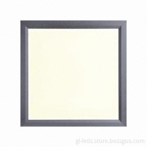 LED Square Flat Panel Light with High-level Aluminum Edge and 5,500 to 7,000K Color Temperature